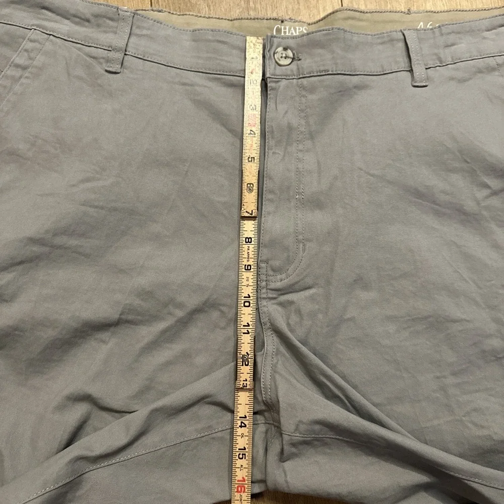 Chaps Men's Seacoast Wash Cargo Shorts Griffin Gray Size 46 10